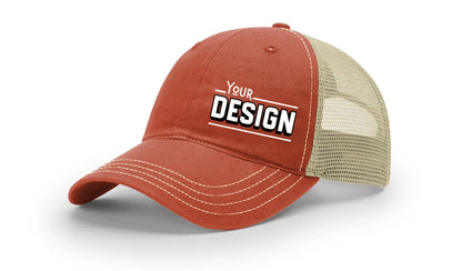 Custom Richardson 111 Hat — Garment Washed Trucker Cap