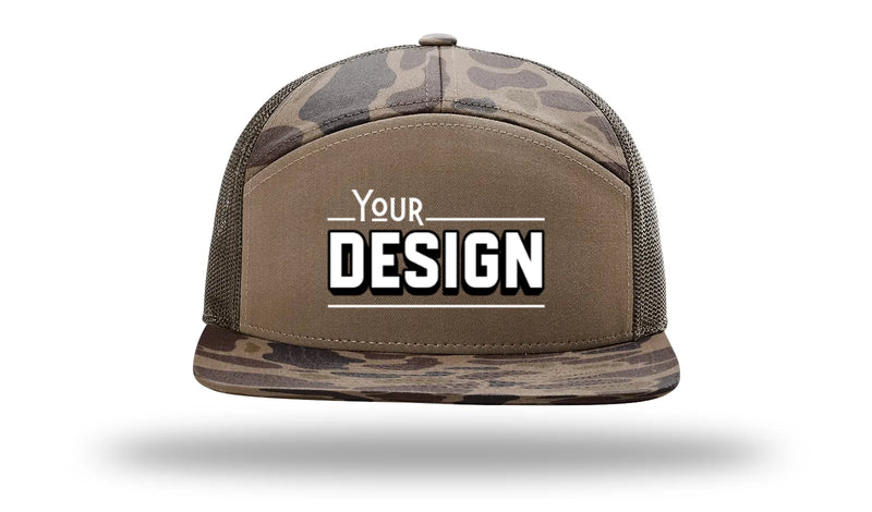 168P | PRINTED 7 PANEL TRUCKER