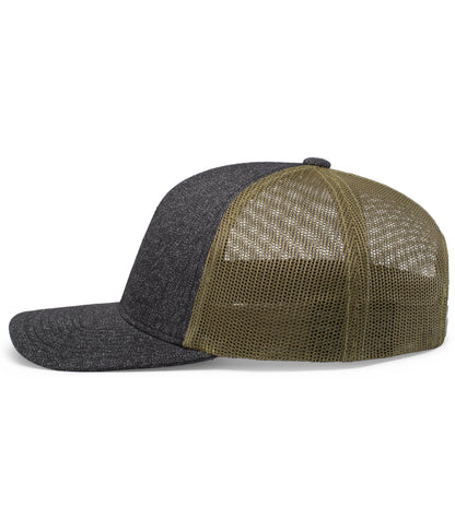 Melange Heather Low-Profile Trucker 210C