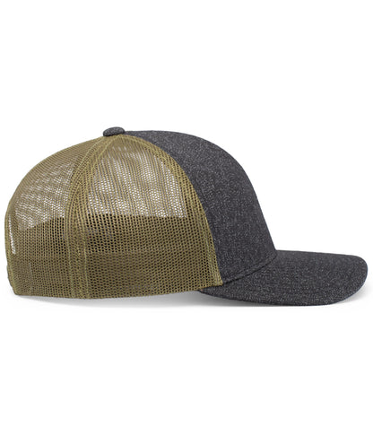 Melange Heather Low-Profile Trucker 210C
