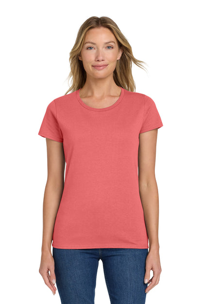 Custom Gildan Women's Heavy Cotton 100% Cotton T-Shirt. 5000L
