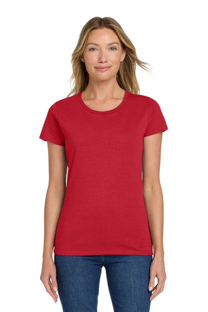 Custom Gildan Women's Heavy Cotton 100% Cotton T-Shirt. 5000L