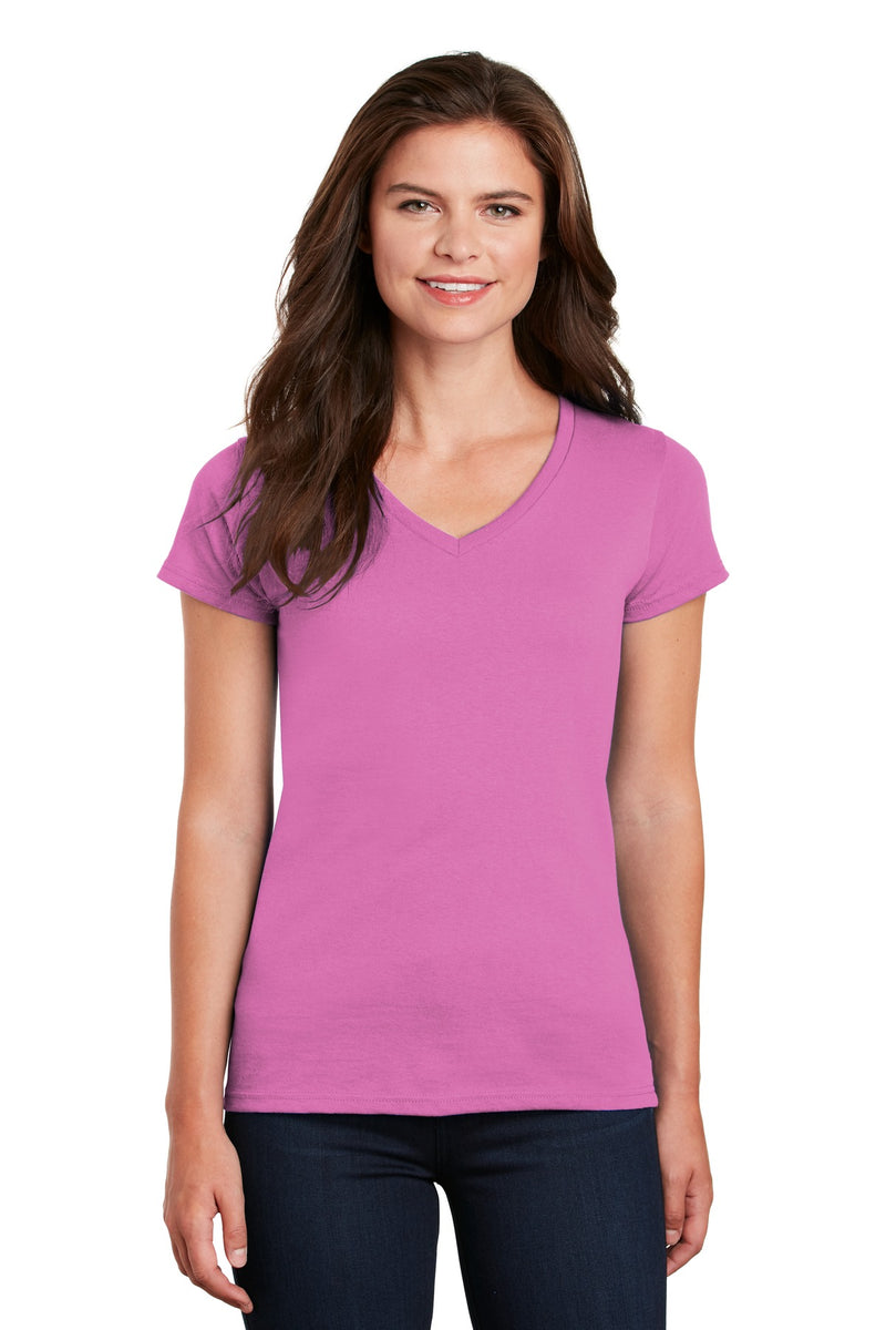 Gildan Women's Heavy Cotton 100% Cotton V-Neck T-Shirt. 5V00L