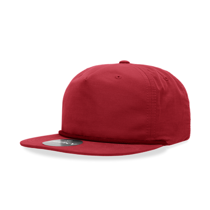 Decky - 6032 5 Panel High Profile Relaxed Cotton Blend Rope Hat