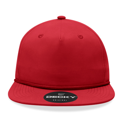 Decky - 6032 5 Panel High Profile Relaxed Cotton Blend Rope Hat