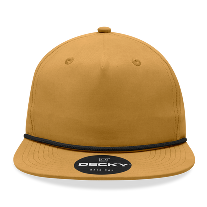 Decky - 6032 5 Panel High Profile Relaxed Cotton Blend Rope Hat