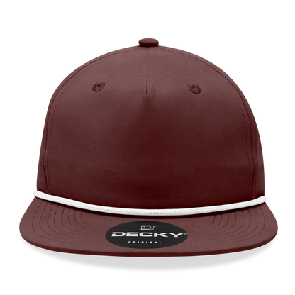 Decky - 6032 5 Panel High Profile Relaxed Cotton Blend Rope Hat