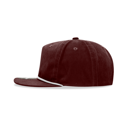 Decky - 6032 5 Panel High Profile Relaxed Cotton Blend Rope Hat