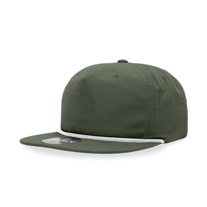 Decky - 6032 5 Panel High Profile Relaxed Cotton Blend Rope Hat