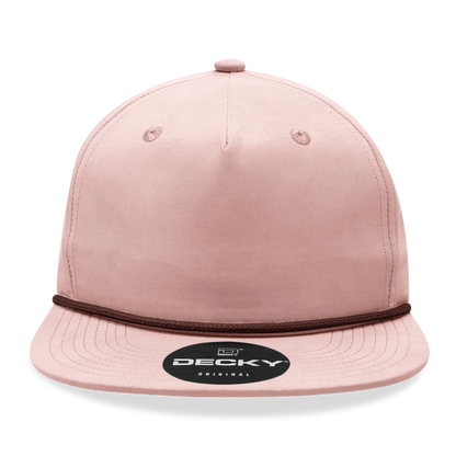 Decky - 6032 5 Panel High Profile Relaxed Cotton Blend Rope Hat