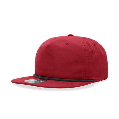 Decky - 6032 5 Panel High Profile Relaxed Cotton Blend Rope Hat