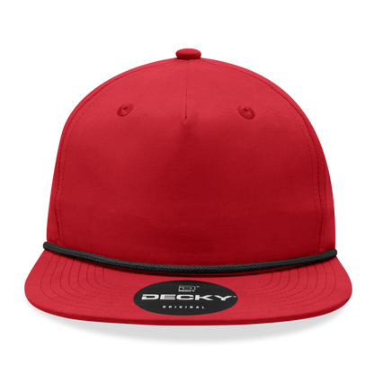 Decky - 6032 5 Panel High Profile Relaxed Cotton Blend Rope Hat