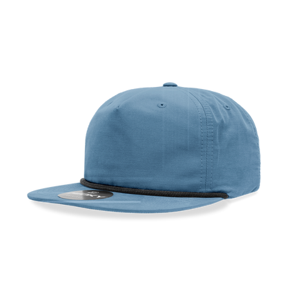 Decky - 6032 5 Panel High Profile Relaxed Cotton Blend Rope Hat