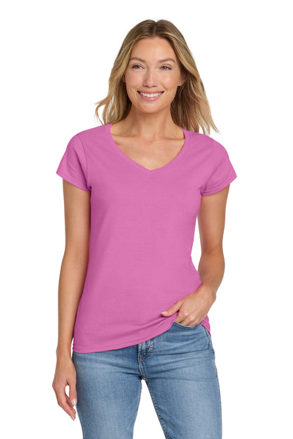 Gildan Softstyle Women's Fit V-Neck T-Shirt. 64V00L