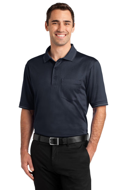CornerStone Select Snag-Proof Tipped Pocket Polo. CS415
