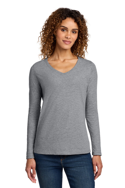 Port & Company Women's Long Sleeve Fan Favorite V-Neck Tee. LPC450VLS