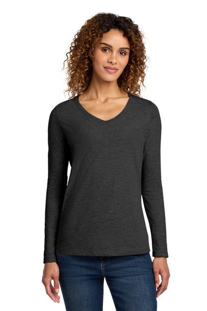 Port & Company Women's Long Sleeve Fan Favorite V-Neck Tee. LPC450VLS