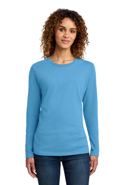 Port & Company Women's Long Sleeve Core Cotton Tee. LPC54LS