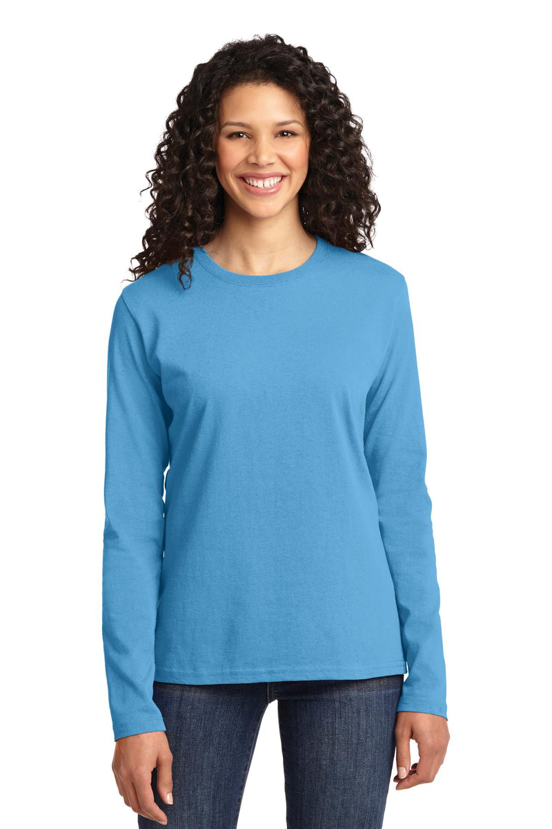 Port & Company Women's Long Sleeve Core Cotton Tee. LPC54LS