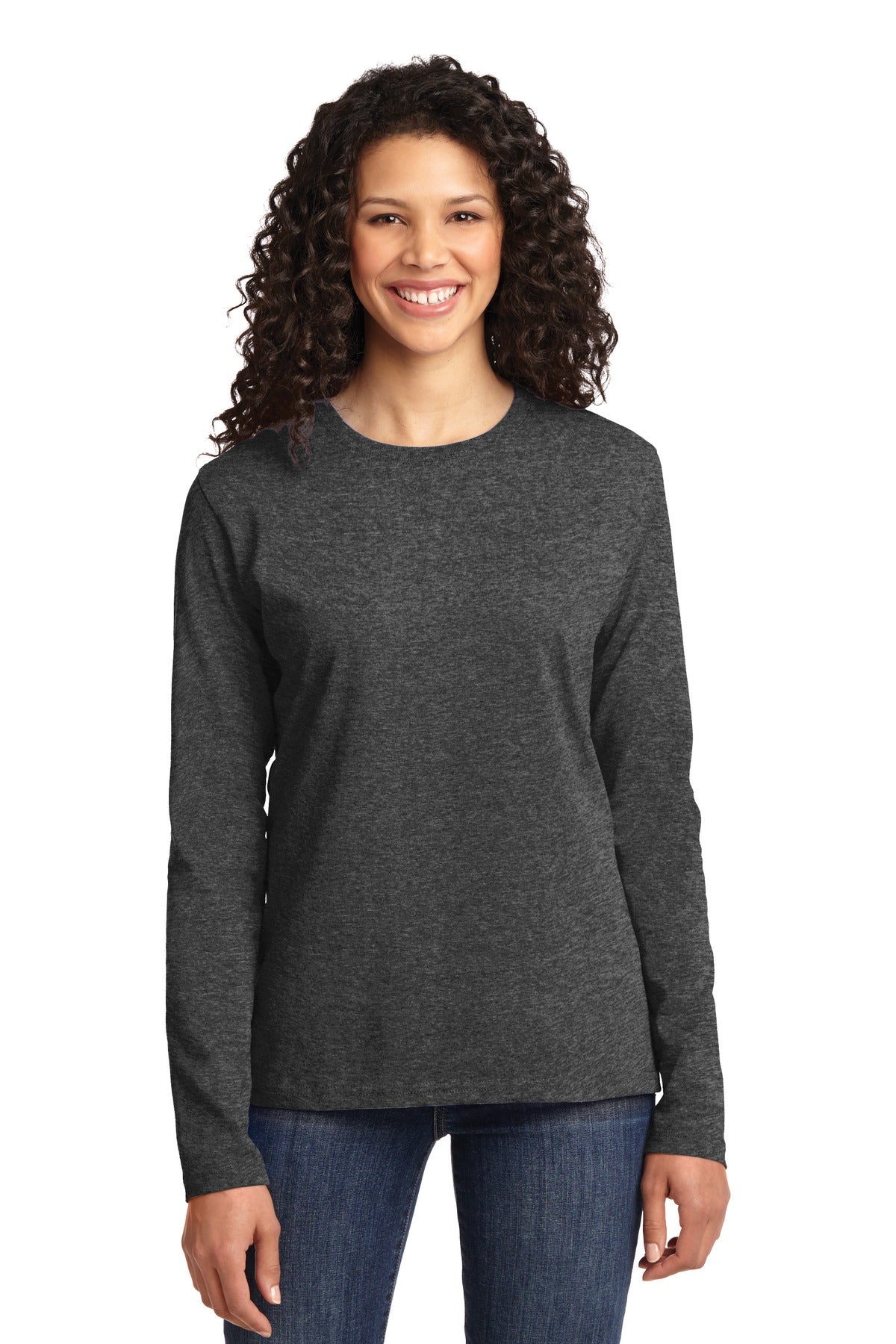 Port & Company Women's Long Sleeve Core Cotton Tee. LPC54LS