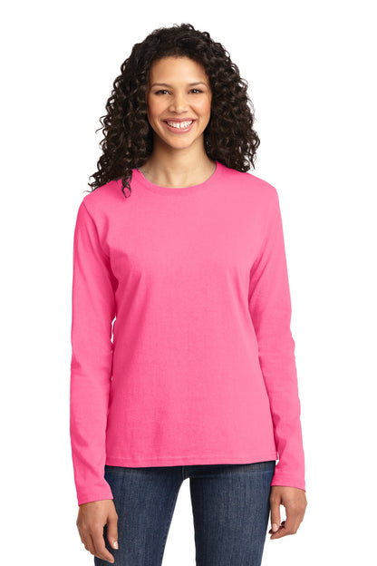 Port & Company Women's Long Sleeve Core Cotton Tee. LPC54LS