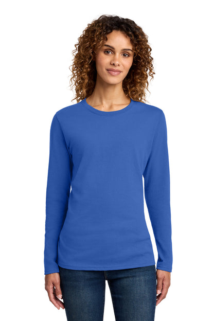 Port & Company Women's Long Sleeve Core Cotton Tee. LPC54LS