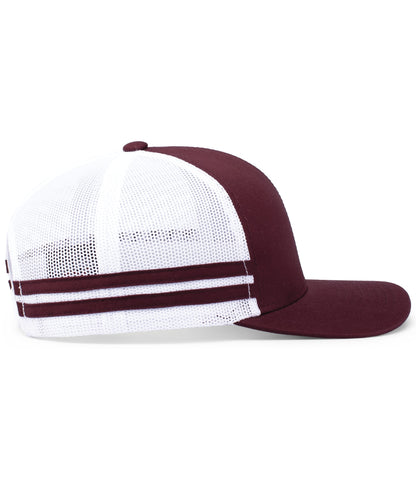 Pacific Headwear - Low-Profile Stripe Trucker Cap P115