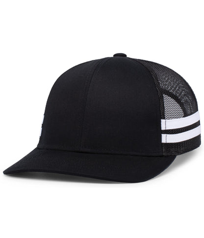 Pacific Headwear - Low-Profile Stripe Trucker Cap P115