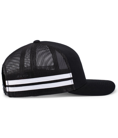 Pacific Headwear - Low-Profile Stripe Trucker Cap P115