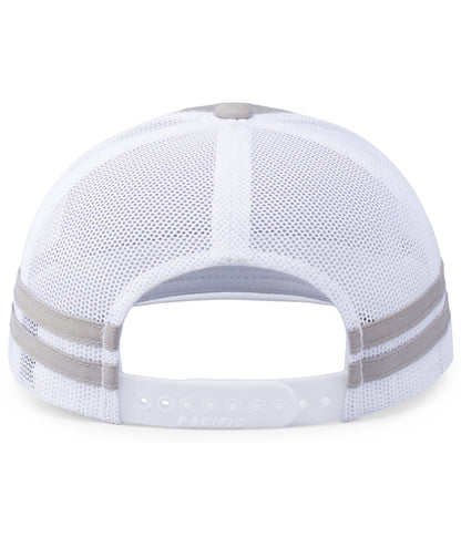 Pacific Headwear - Low-Profile Stripe Trucker Cap P115