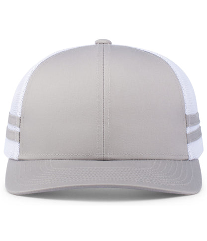 Pacific Headwear - Low-Profile Stripe Trucker Cap P115