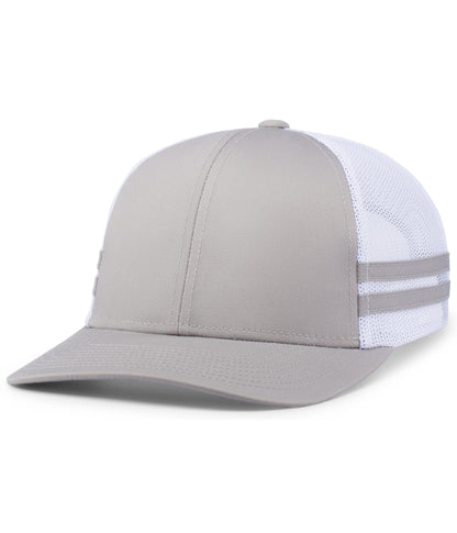 Pacific Headwear - Low-Profile Stripe Trucker Cap P115