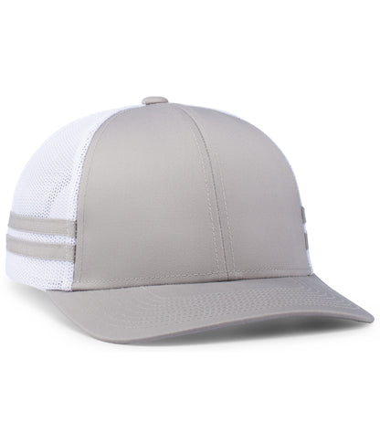 Pacific Headwear - Low-Profile Stripe Trucker Cap P115