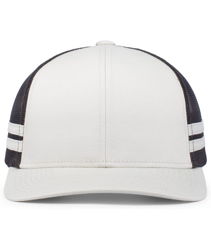 Pacific Headwear - Low-Profile Stripe Trucker Cap P115