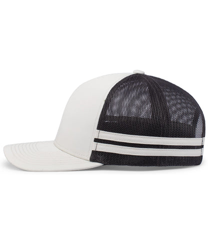 Pacific Headwear - Low-Profile Stripe Trucker Cap P115