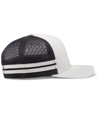 Pacific Headwear - Low-Profile Stripe Trucker Cap P115